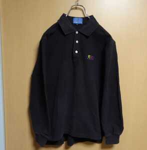 KENZO JEAN'S 長袖ポロシャツ ダークブラウン サイズM ケンゾージーンズ ロゴ メンズ レディース ユニセックス 90s 90年代 