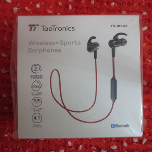 人気商品 未開封 Bluetooth　ワイヤレスイヤホン　TaoTronics TT-BH026 赤