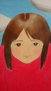 B5サイズオリジナル手描きイラスト 1月の少女