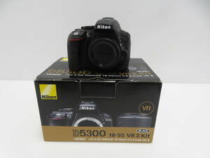 kd45) Nikon ニコン デジタル一眼レフカメラ D5300 18-55mm VR Ⅱ レンズキット ブラック 中古 現状品