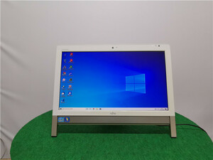 WEBカメラ/中古/WIN10/新品SSD/20型ワイド一体型/FMV　富士通　　FH56/DD 　地デジ／テレビOK　MS office2019搭載　送料無料