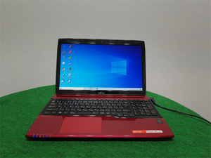 カメラ内蔵/中古/15型ノートPC/Win10/爆速新品SSD512/8GB/4世代i7/FMV　AH53/M 　新品無線マウス 　MS office2019搭載　