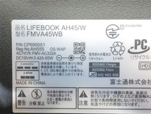 カメラ内蔵/中古/15.6型/ノートPC/Win10/新品SSD512GB/4GB/5世代i3//FMV　AH45/W 新品無線マウス　 Office搭載/HDMI/無線WIFI/テンキー_画像6