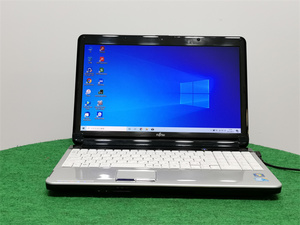 カメラ内蔵/中古/15.6型/ノートPC/Win10/1000GB/4GB/i3-M370/FMV　AH530/3B 　新品無線マウス　 MS office2019搭載