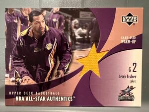 超絶レア NBA 2002 All-star 実使用 Jersey 02 Topps Derek Fisher デレック・フィッシャー Lakers レイカーズ Panini バスケ Legend