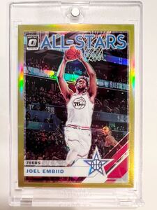 美品 All-star Gold Prizm 10枚限定 19-20 Panini Donruss Optic kings Joel Embiid ジョエル・エンビード NBA 76ers ユニフォーム バスケ