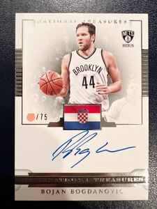 最高級直書/75 Auto 16-17 Panini 国宝 Bojan Bogdanovic NBA サイン ボヤン・ボグダノヴィッチ Jazz ユタジャス バスケ ユニフォーム