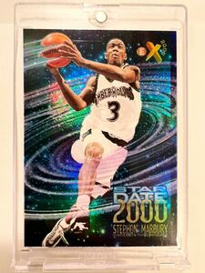 Super Rare Insert RC 1996-97 Skybox E-X 2000 Star Date 2000 #10 Stephon Marbury NBA ルーキー Panini バスケ ユニフォーム Knicks