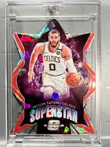 Cracked Ice Prizm Insert 19 Panini Optic Superstar Jayson Tatum ジェイソン・テイタム NBA ユニフォーム Celtics バスケ All-star_画像1