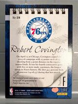 激レア選手/199 Auto Jersey Panini Court Kings Robert Covington ロバート・コビントン NBA サイン Blazers ブレイザーズ All-defensive_画像2