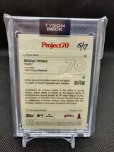 【即決】2021 Topps Project70 大谷翔平 17枚限定 Tyson Beck 直筆サイン アーティストサイン Shohei Ohtani Tyson Beck タイソン ベック_画像2