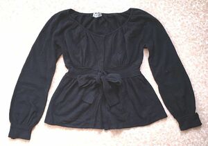  price decline *PHILOSOPHY Alberta * Ferretti * Italy made * wool * cashmere * Anne gola. rayon * knitted * cardigan * black 