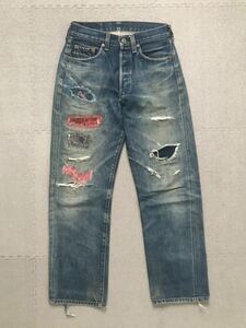 LEVI'S 501 For over110 years 復刻 USA製 バレンシア工場 93年 刻印555 bigE 赤耳 ビンテージ W28 小さいサイズ アメカジ