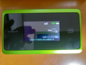 UQ WiMAX2+ WX06 NEC製 2020年8月使用開始シム無し Wi-Fi