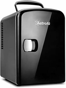 03ブラック AstroAI 冷蔵庫 小型 ミニ冷蔵庫 小型冷蔵庫 冷温庫 保温 冷温庫 4L 小型でポータブル 化粧品 家庭 