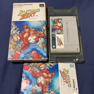 送料無料 SFC スーパーファミコン ラッシング・ビート RUSHING BEAT 箱 説明書付き スーパーファミコンソフト ラッシングビート