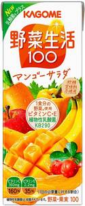 カゴメ 野菜生活100 マンゴーサラダ 200ml×24本,