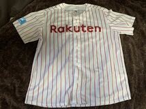 2着セットM・L 楽天ユニフォーム シャツ Majestic製 fujiホイール rakuten 美品_画像2