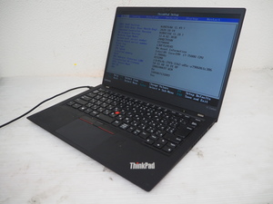 【ハード王】Lenovo ThinkPad X1 Carbon 20HQCTO1WW/Corei7-7500U/8GB/ストレージ無/バイオスOK/15574-G21