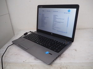 【ハード王】HP ProBook 450G1/Corei3-4000M/4GB/ストレージ無/バイオスOK/15512-G23
