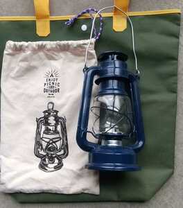 オイルランタン　風　LEDランプ（ジャンク）　保管袋付き　キャンプ