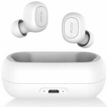 ☆最安値 QCY ワイヤレスイヤホン Bluetooth 5.0 ヘッドセット 自動ペアリング Hi-Fi 高音質 収納ケース 小型 軽量 iPhone Android _画像2