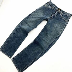 Wrangler ☆ W04044 合わせやすいダークブルー◎ デニムパンツ ストレート ジーンズ W30 キレイめ アメカジ 古着MIX ラングラー■Ja3020