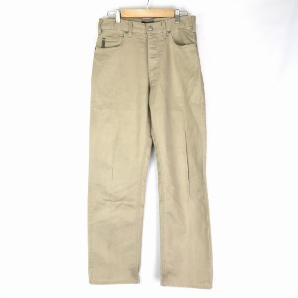 イタリア製★アルマーニジーンズ★チノパンツ【レディースW30/ベージュ】ボタンフライ/ARMANI JEANS/正規代理店タグ◆BF440