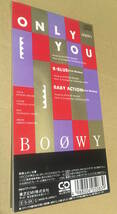 【送料210円 匿名配送】BOOWY 中古8cmシングルCD「ONLY YOU / B・BLUE / BABY ACTION」 _画像2