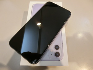 SIMフリー☆Apple iPhone11 128GB パープル 美品☆