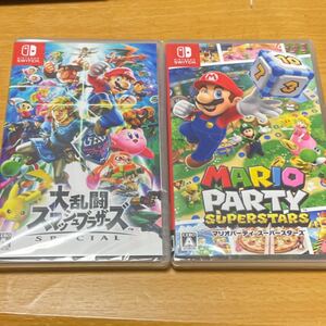 Nintendo Switch 大乱闘スマッシュブラザーズSPECIAL マリオパーティスーパースターズ 未開封2点セット
