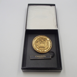 ◎CHANEL シャネル ブローチ/ カンボン コイン ブローチ GP ゴールド 円型 31RUE CAMBON/ ココマーク ヴィンテージ 箱付◎KS