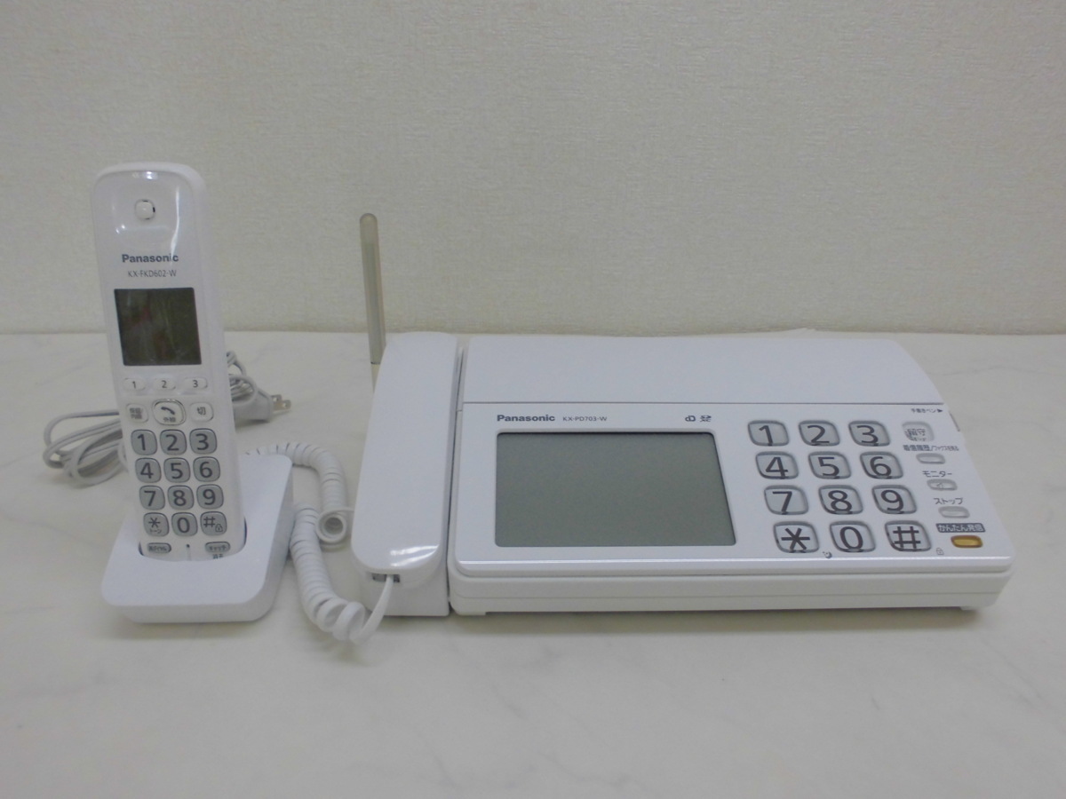 新品 】 KX-FKD602-W 子機 KX-PD703-W おたっくす デジタルコードレス ...