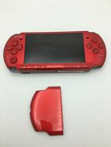 画面傷なし PSP 3000 ラディアント レッド プレステ PlayStation Portable プレイステーション 本体 SONY ゲーム機 動作品 一円スタート_画像1