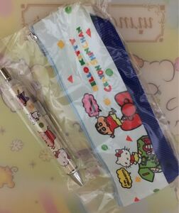 クレヨンしんちゃん キティちゃん コラボ ペンケース ボールペン サンリオ