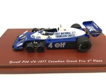 フジミ 1/43 ティレルP34 1977年後期モデルカナダGP2位 4 104311/現状渡し ※まとめて取引・同梱不可 [AS2893e]_画像2