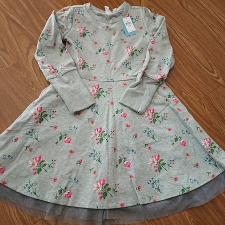 新品 GAP 140 サラジェシカパーカー コラボ 花柄 ワンピース
