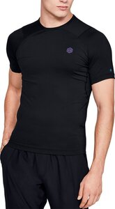 ●アンダーアーマー ヒートギア アーマー MD ラッシュ ブラック M コンプレッション Tシャツ