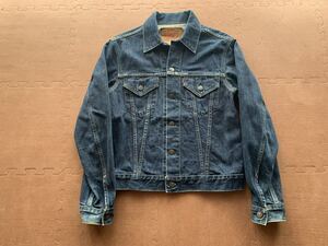 濃紺 LEVIS リーバイス 557 サード 均等 BIGE 復刻 デニムジャケット ビンテージ Gジャン ジージャン 71557 J22 サイズ38 / 大戦