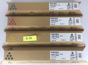 B-182【新品】リコー　RICOH　imagio　MP トナーキット　C1800　K/Y/M/C　ブラック/イエロー/マゼンタ/シアン　4色4本セット　純正