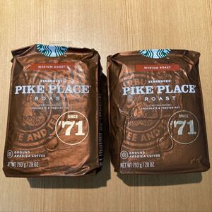 スターバックス パイクプレイスロースト コーヒー (粉) 793g × 2袋 セット コストコ /賞味期限2022年5月25日
