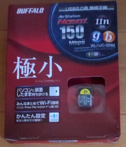 BUFFALO WLI-UC-GNM 無線子機 AirStation Wi-Fi USB2.0 極小