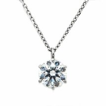 ダイヤモンド ネックレス プラチナ 一粒 0.2ct 鑑定書付 0.223ct Dカラー SI2クラス 3EXカット CGL_画像1