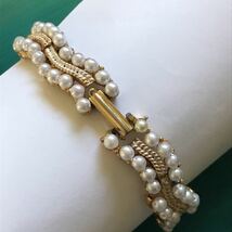 US ヴィンテージ＊Faux Pearls パール　ブレスレット_画像6