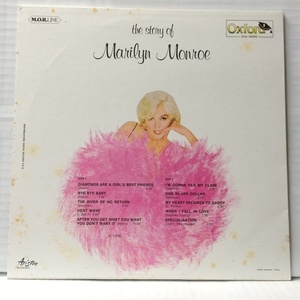 洗浄済 LP 伊盤 the story of Marilyn Monroe マリリン・モンロー