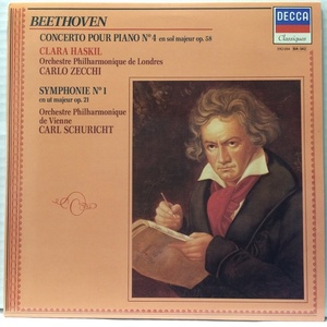 LP MONO ベートーヴェン ピアノ協奏曲第4番 クララ・ハスキル カルロ・ゼッキ DECCA 592104