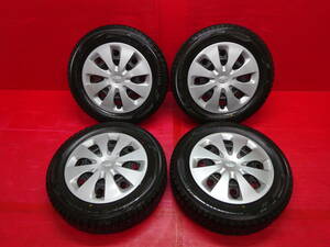 ★イボ付き★ トヨタ純正15インチホイール 4本 5J 4H 100 YOKOHAMA iceGUARD iG60 175/65R15 アクア ヴィッツ スペイド ポルテ iQ シエンタ