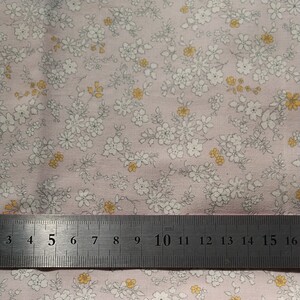 花柄 小花 生地 ハギレ スモーキーピンク 108×50cm