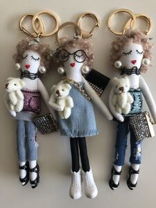 福袋 3点セット 可愛い 人形 キーホルダー バッグチャーム