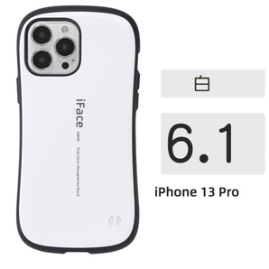 ホワイト iFace iPhone13PRO対応 ケース First Class ハードケース アイフォン 耐衝撃 落下防止 ストラップ穴付き 箱付き